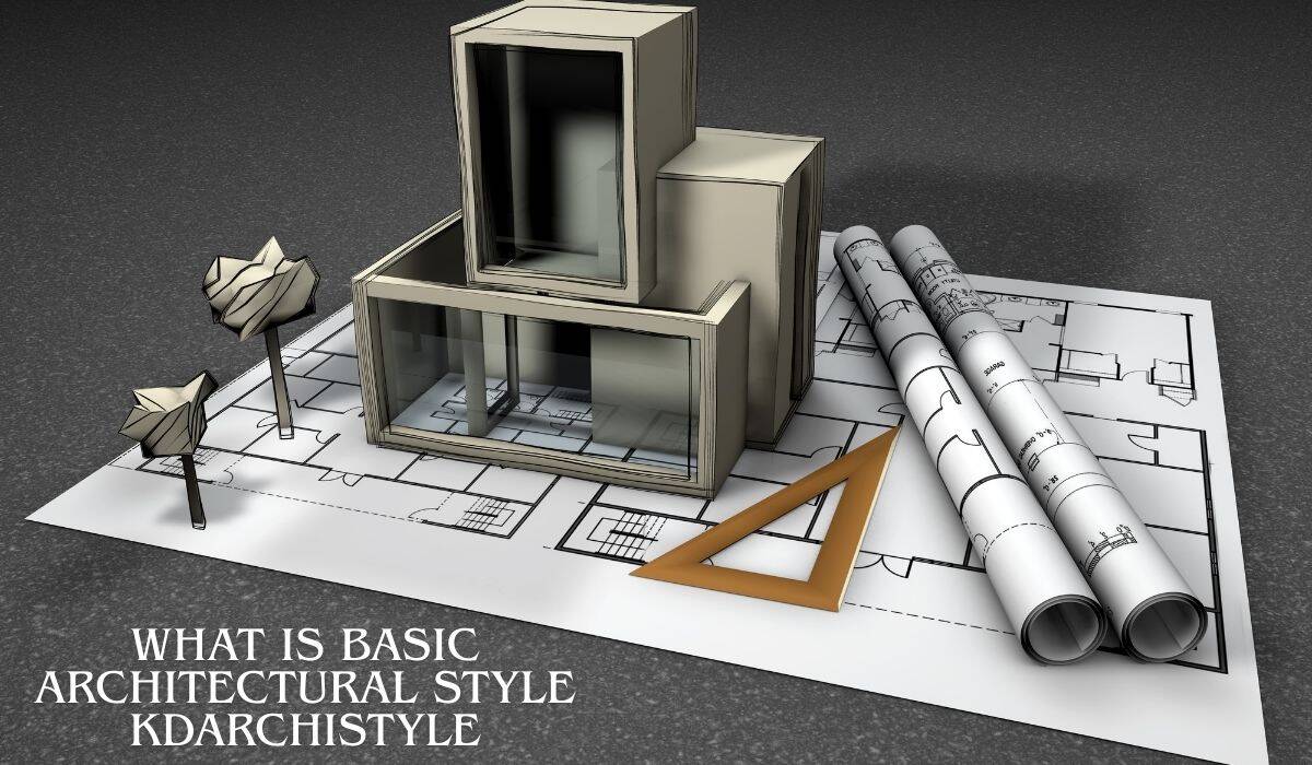 A title card asking the question "What is basic architectural style kdarchistyle" in a large, bold font.